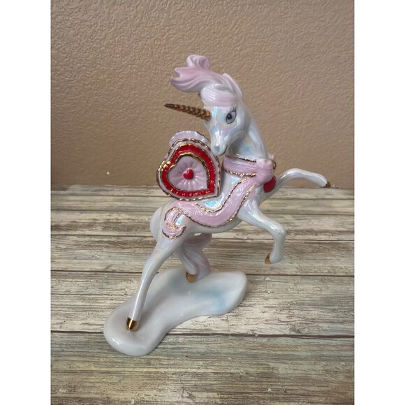 Franklin Mint Other - Franklin Mint Treasury of Unicorns -Love Series "Where Loving Hearts Meet" 1990s